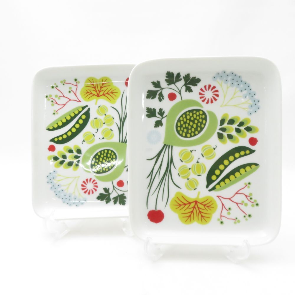 Rorstrand ロールストランド Kulinara クリナラ スクエアプレート 2枚