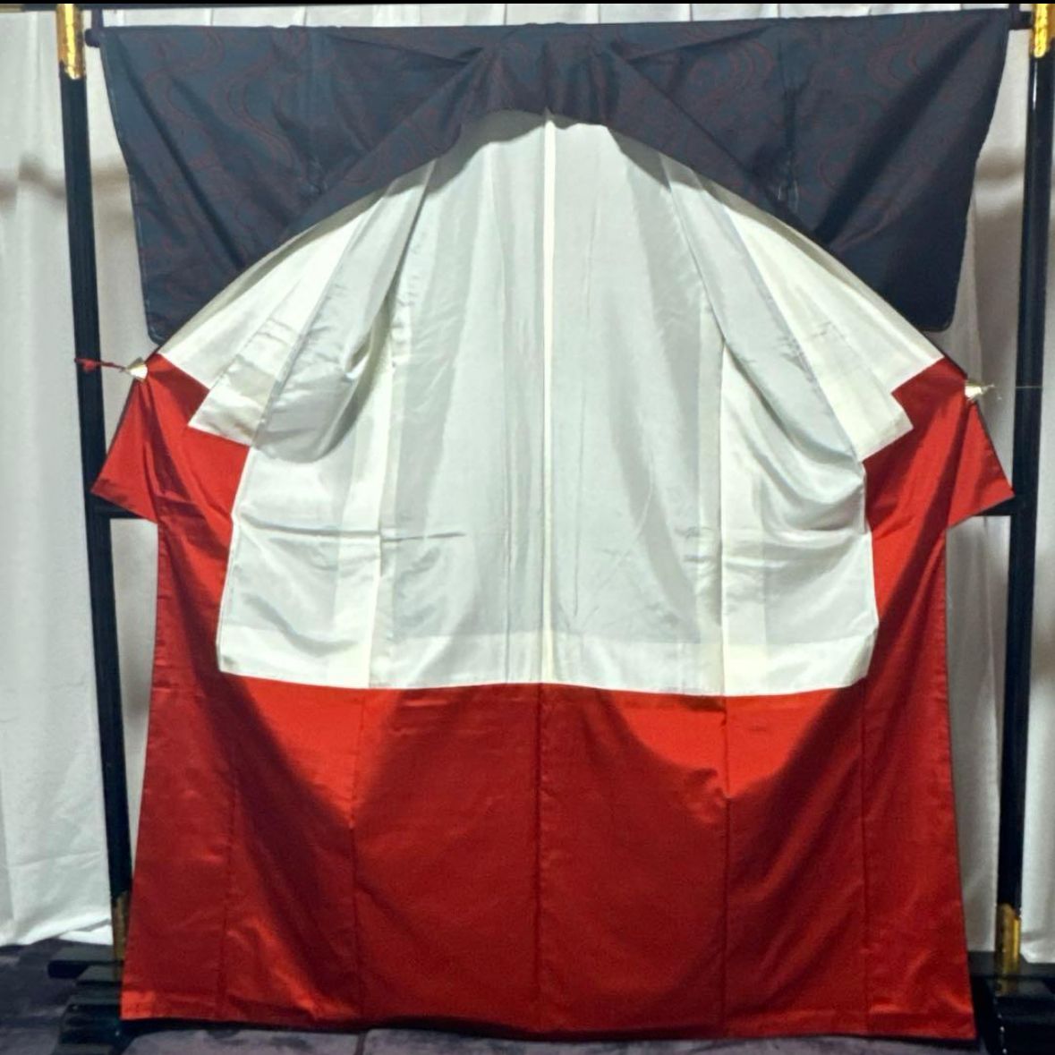 新品 美品 袷 正絹 泥染め 本場奄美大島紬 証紙 専門店 フルセット 裄