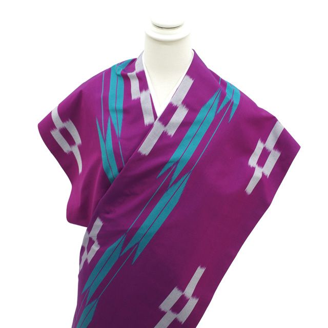 新古品】 すごい値！ 銘仙 着物 反物 着尺 未使用 正絹 京都 遊粋銘仙