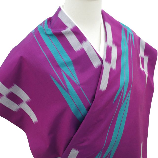 新古品】 すごい値！ 銘仙 着物 反物 着尺 未使用 正絹 京都 遊粋銘仙