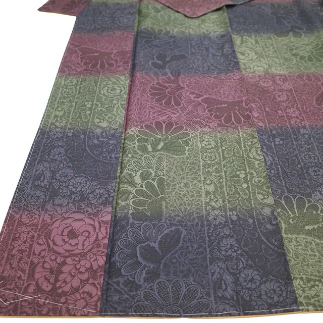 新古品】 本場大島紬 着物 未使用 正絹 染大島 大島紬 袷 山岡古都