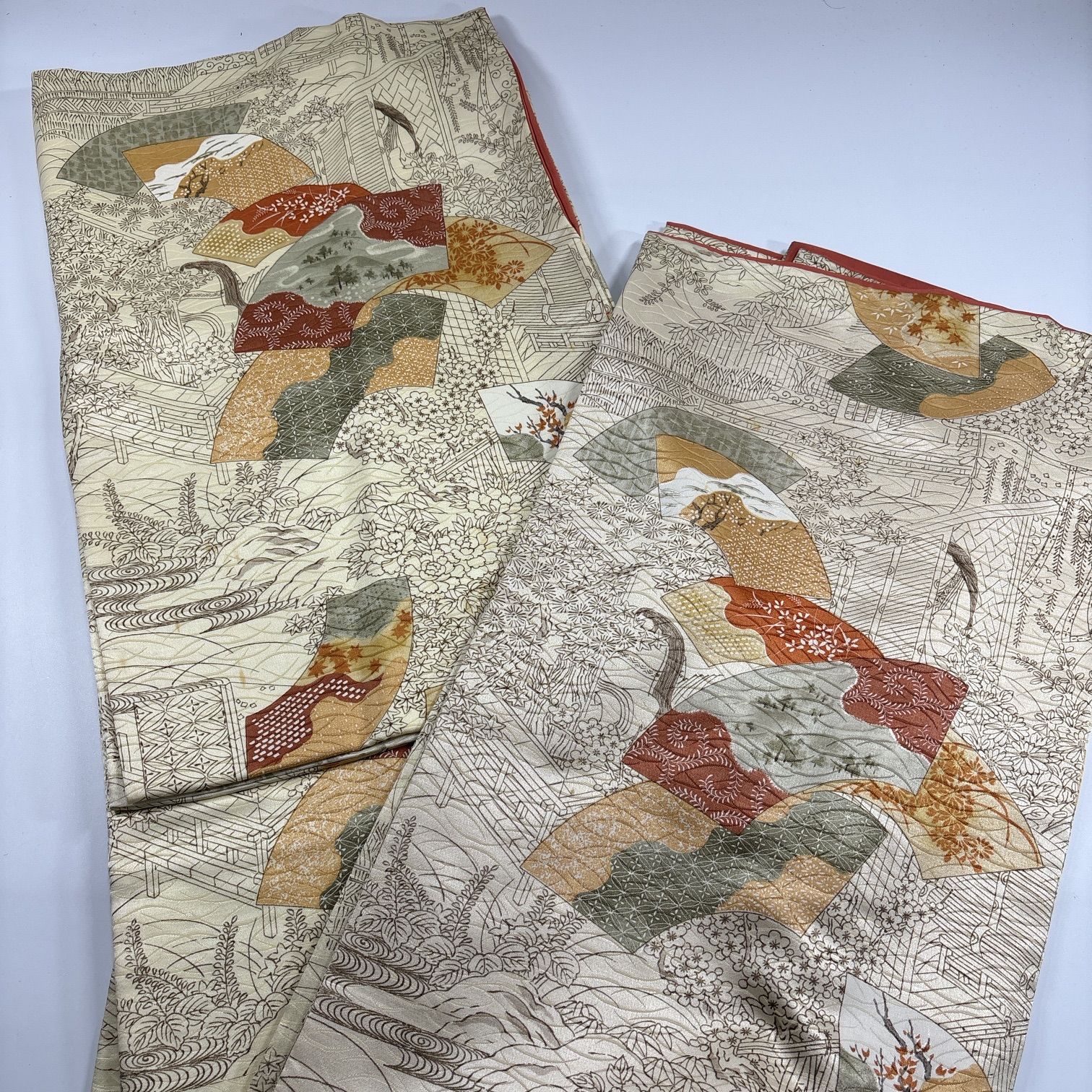 【着物まとめ売り】　正絹小紋10枚 着用可　リメイク素材　目立った汚れなし 小紋 10枚 正絹 着物まとめ売り 同梱購入歓迎 リメイク用 着付け練習用