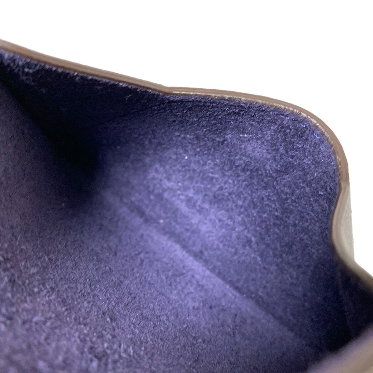  DELVAUX デルボー カードケース - ダークネイビー×白 スター 星 レザー カードケース 小物