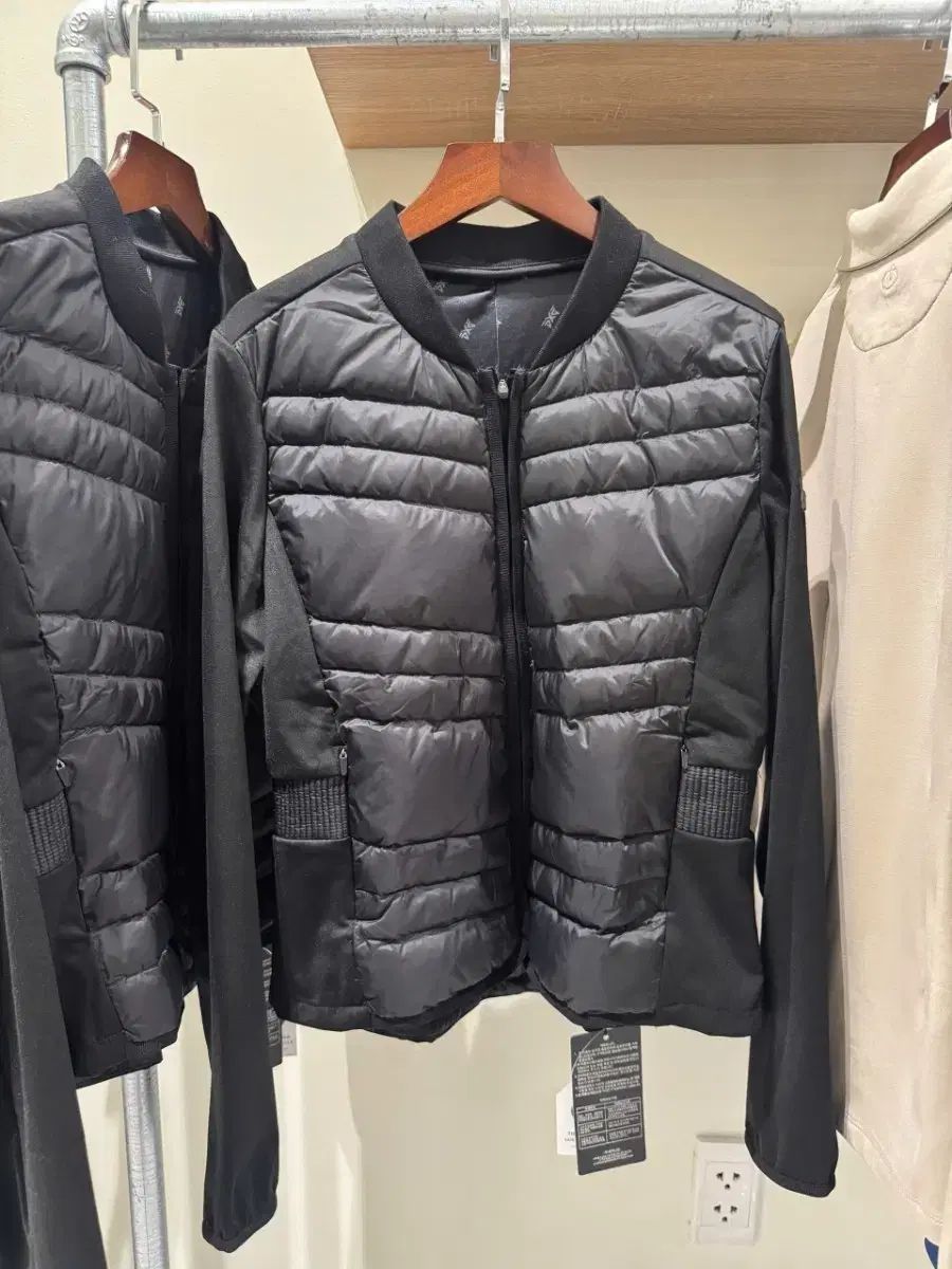 レディース ゴルフ 軽量 ダウン アウター ブラック