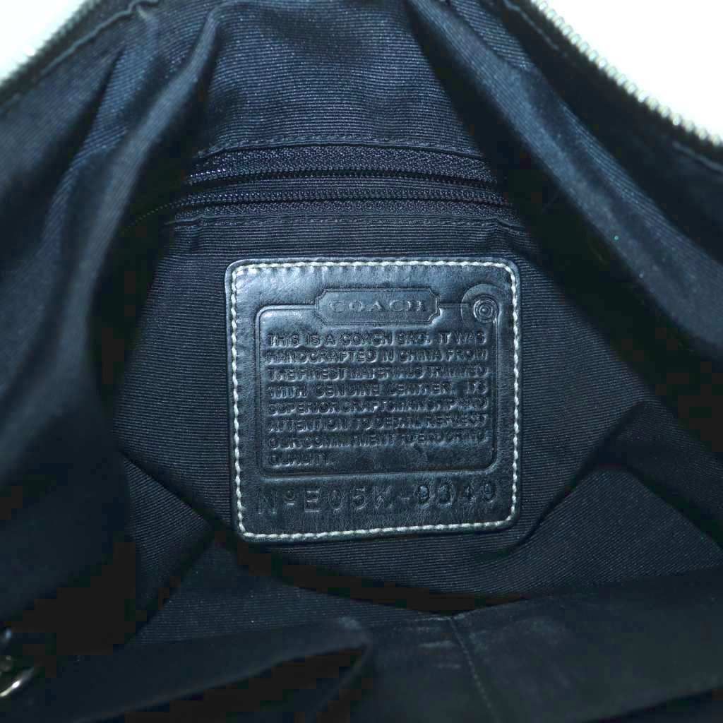 コーチ COACH 9349 ショルダーバッグ シグネチャー グレージュ 黒