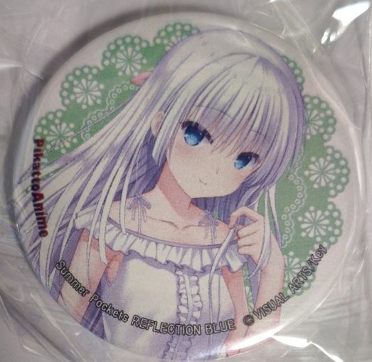 Summer Pockets REFLECTION BLUE ガラガラくじ 缶バッジ 鳴瀬しろは