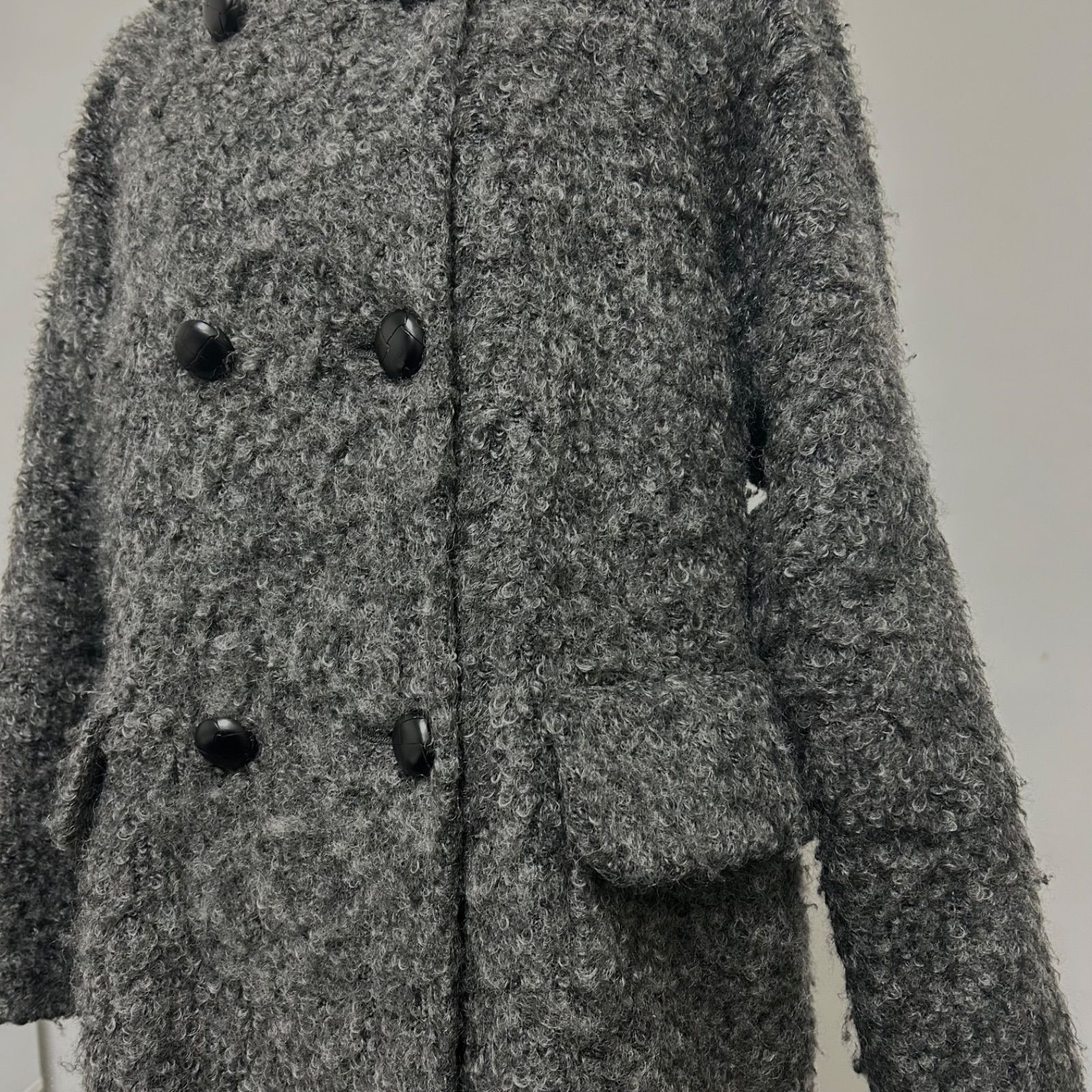 Paul Smith ポールスミス モヘア 羊毛 コート くるみボタン size 38