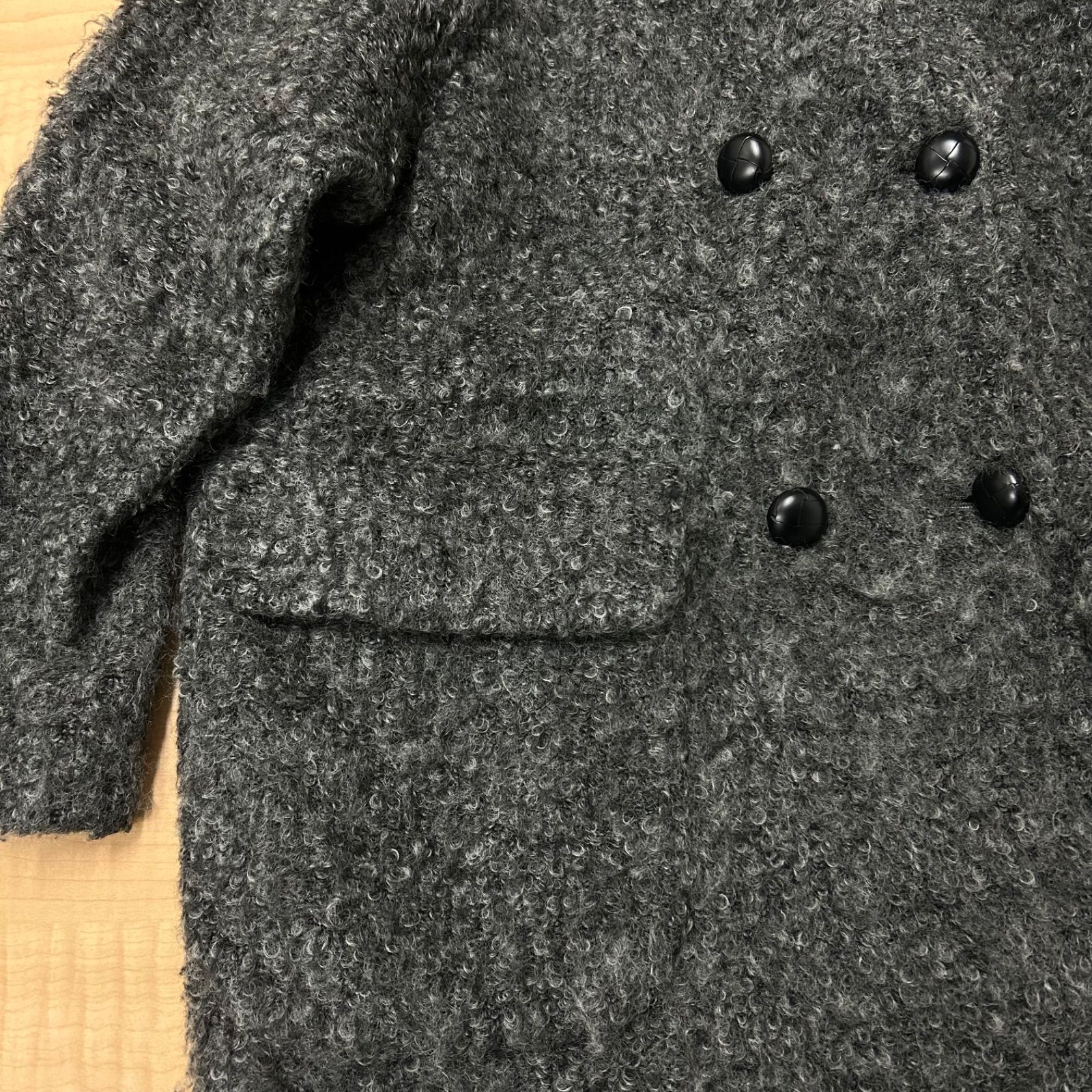 Paul Smith ポールスミス モヘア 羊毛 コート くるみボタン size 38