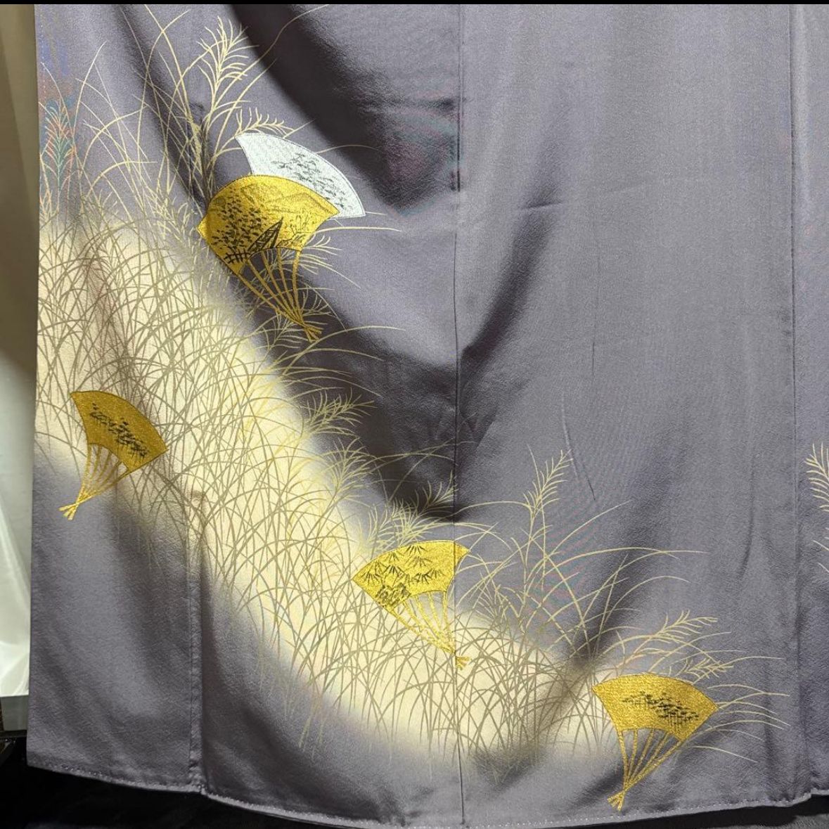 新品 美品 袷 正絹 縮緬 訪問着 フルセット 西陣唐織金箔袋帯 - メルカリ