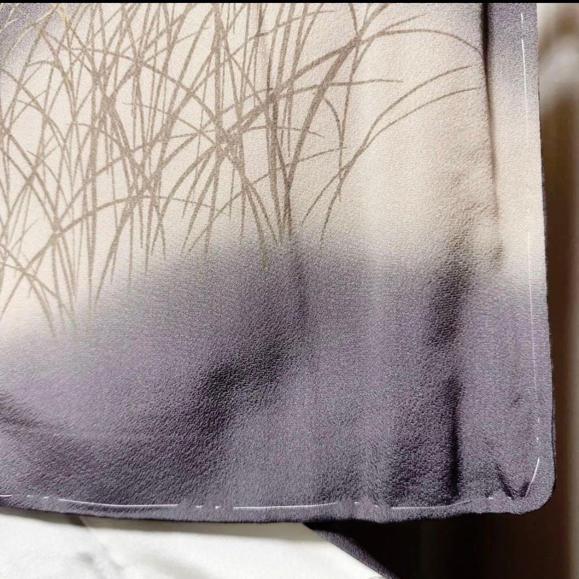 新品 美品 袷 正絹 縮緬 訪問着 フルセット 西陣唐織金箔袋帯 - メルカリ