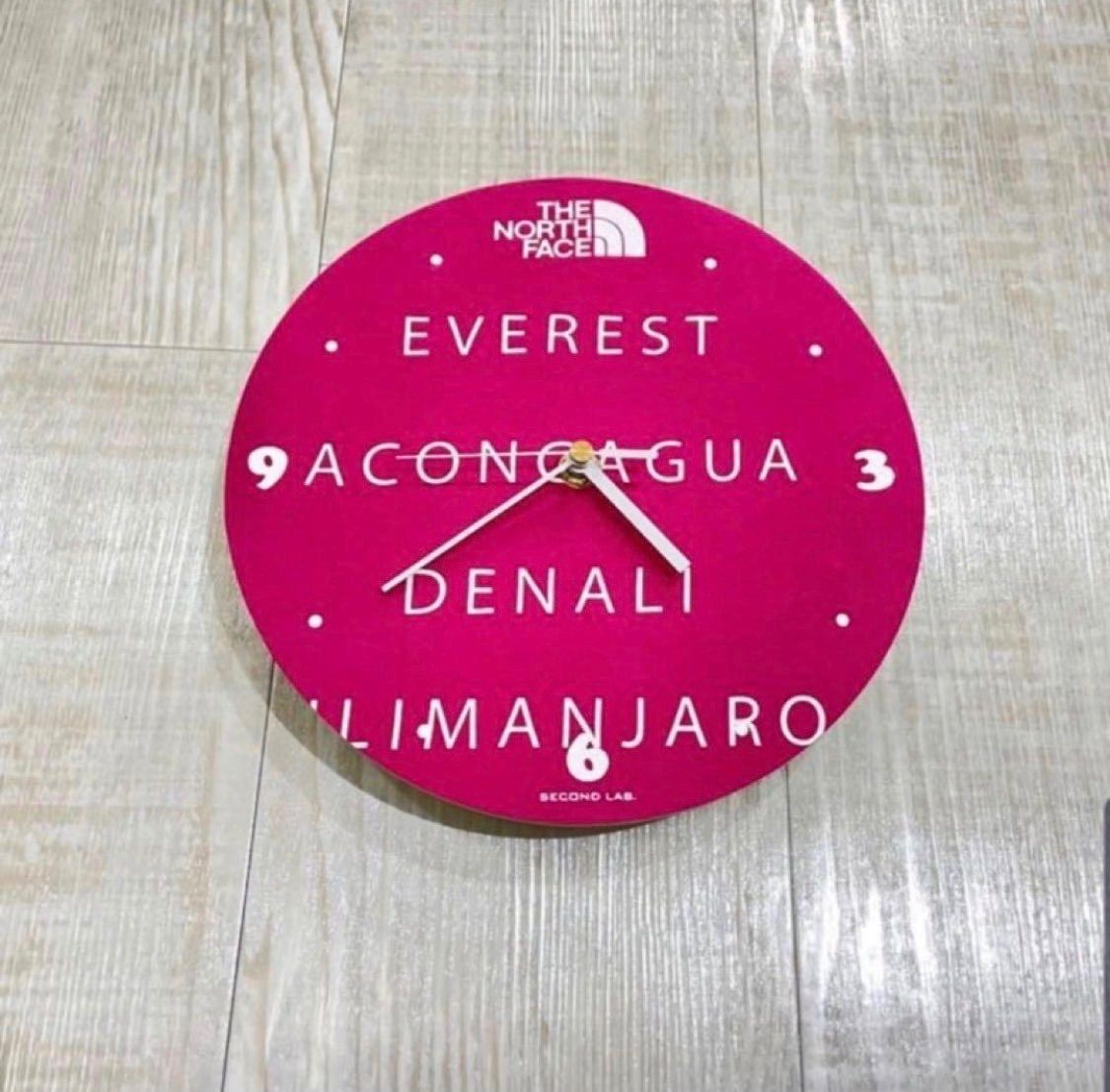 22 AW SECOND LAB. UPCYCLE CLOCK セカンドラブ 時計 ピンク系 定価¥14300