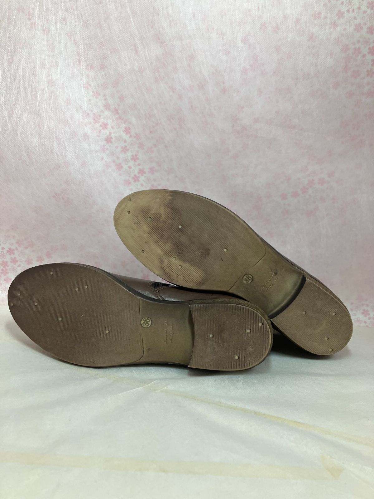 24.0 cm ヨースケ YOSUKE レディース 本革 羊革 エチオピアシープレザー ショートブーツ 歩きやすい ローヒール MY 1371-781