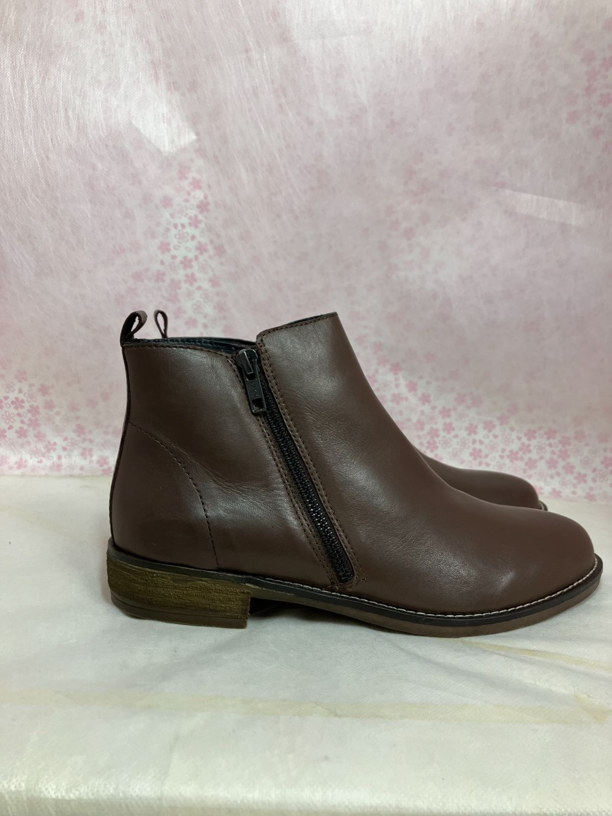 エチオピアシープレザー ショートブーツ