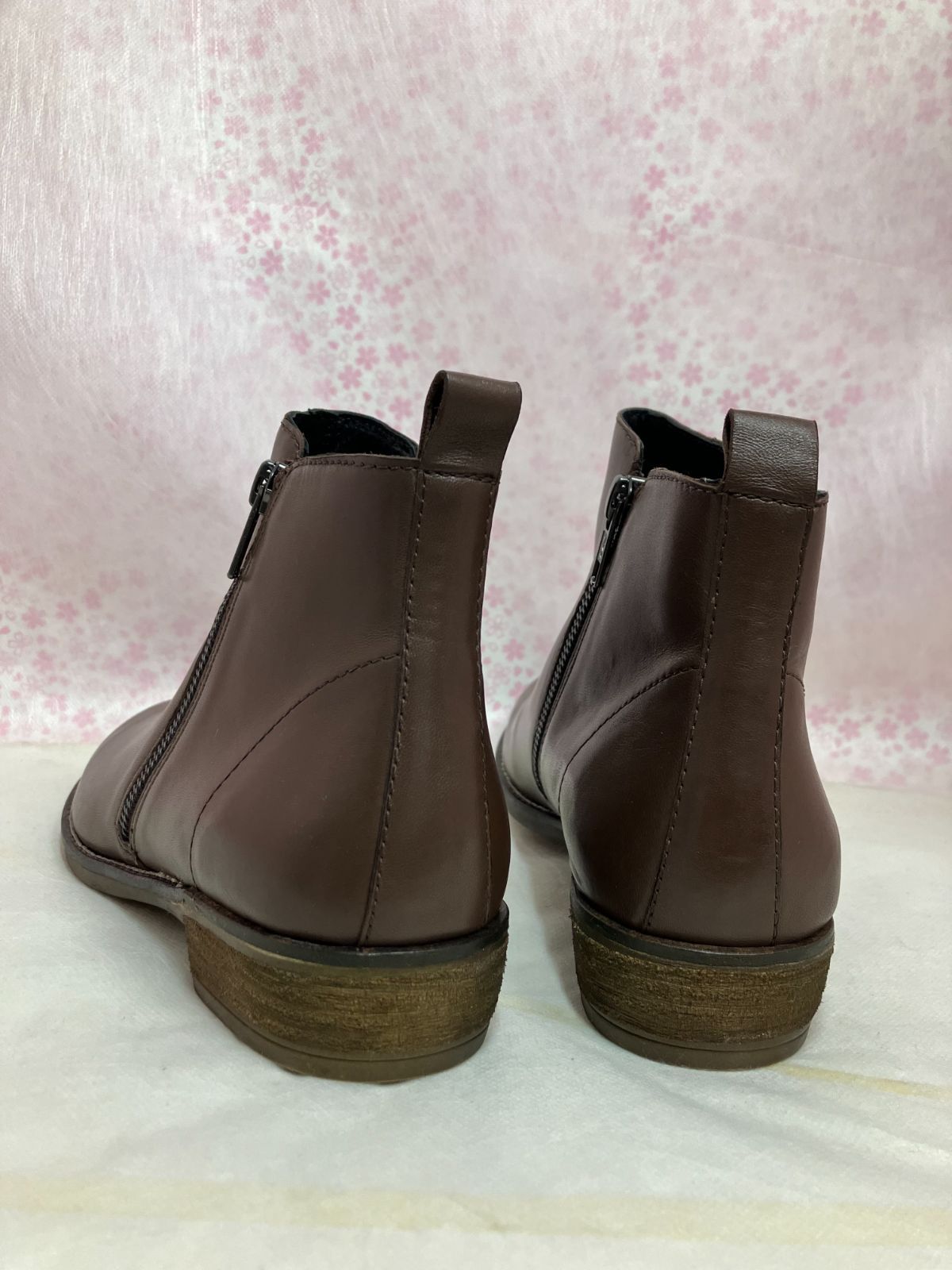 エチオピアシープレザー ショートブーツ