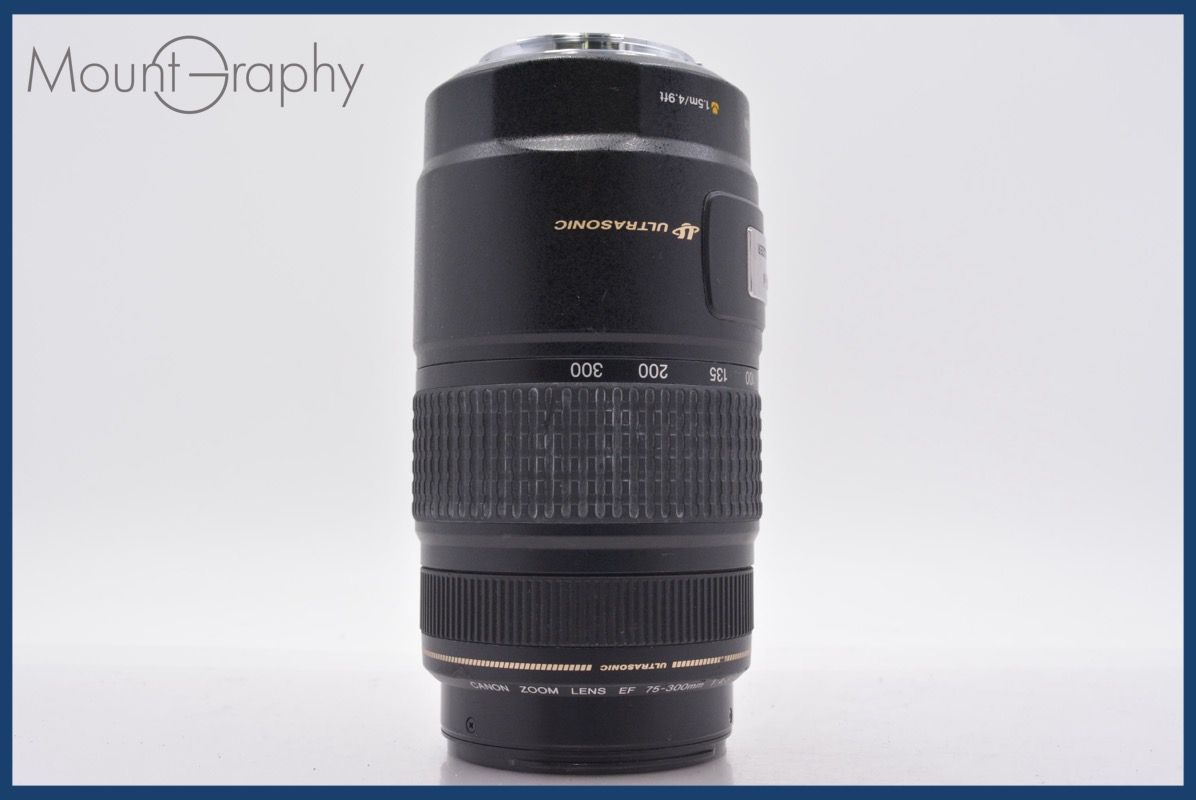 特別 キヤノン Canon EF 75 300 mm F 4 5 6 IS USM 前後キャップ付 同梱無料 am 2237