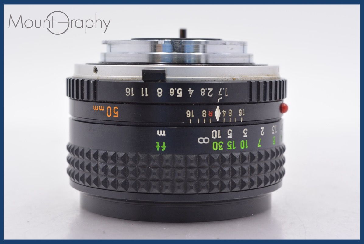 上 ミノルタ MINOLTA MC ROKKOR PF 50 mm F 1 7 前後キャップ レンズフィルター付 同梱無料 am 2241