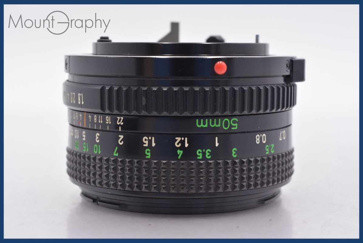 キヤノン Canon FD 50 mm F 1 8 前後キャップ レンズフィルター付 同梱無料 am 2242