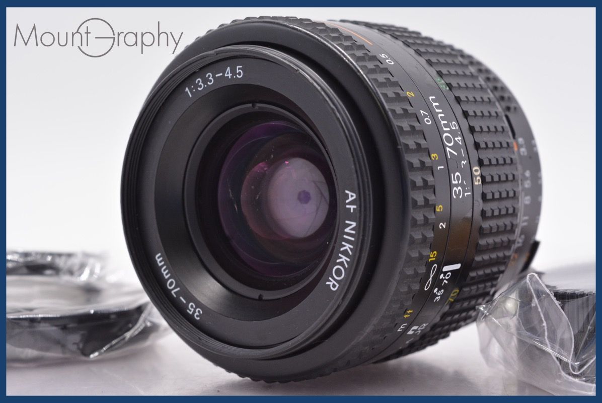 ニコン Nikon AF NIKKOR 35-70 mm F 3.3-4.5 前後キャップ-レンズフィルター付 同梱無料 am 2252