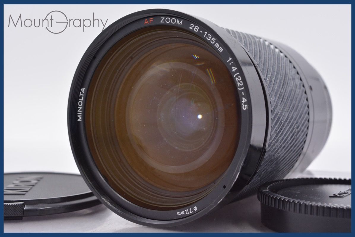 ミノルタ MINOLTA AF ZOOM 28-135 mm F 4-4.5 前後キャップ付 同梱無料 am 2254
