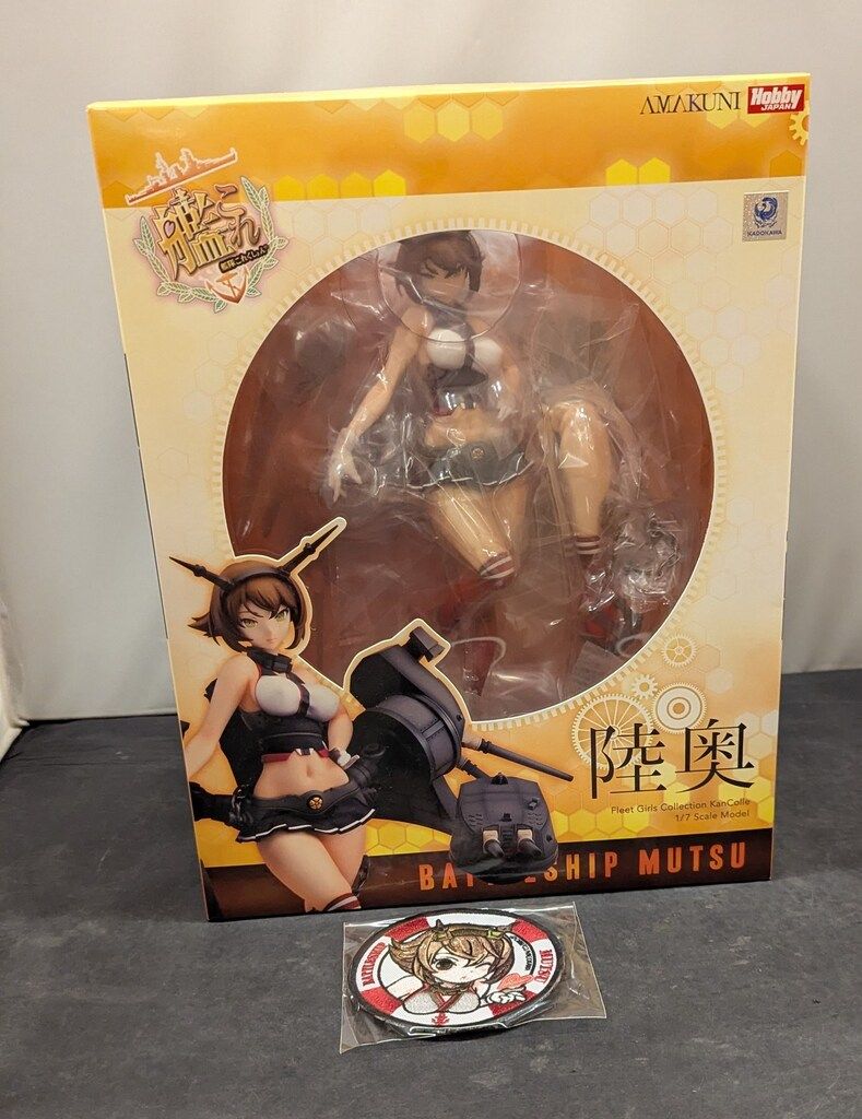 AMAKUNI ホビージャパン 1 7スケール 艦隊これくしょん 艦これ 陸奥 ワッペン付き 特典付