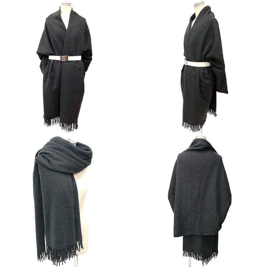 HERMES エルメス 超大判 カシミヤ ショール ストール ブランケット