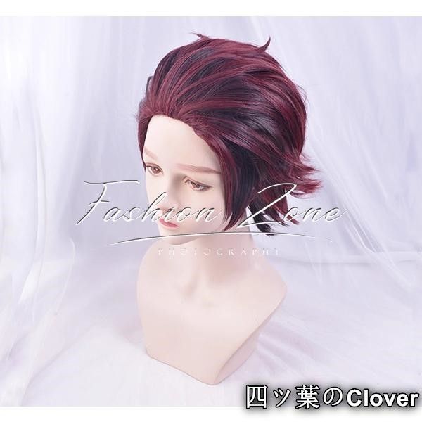 鬼滅の刃 風 竈門炭治郎 コスプレ ウィッグ 鬼滅の刃 竈門炭治郎 コスプレウィッグ - snowshop雪乃屋