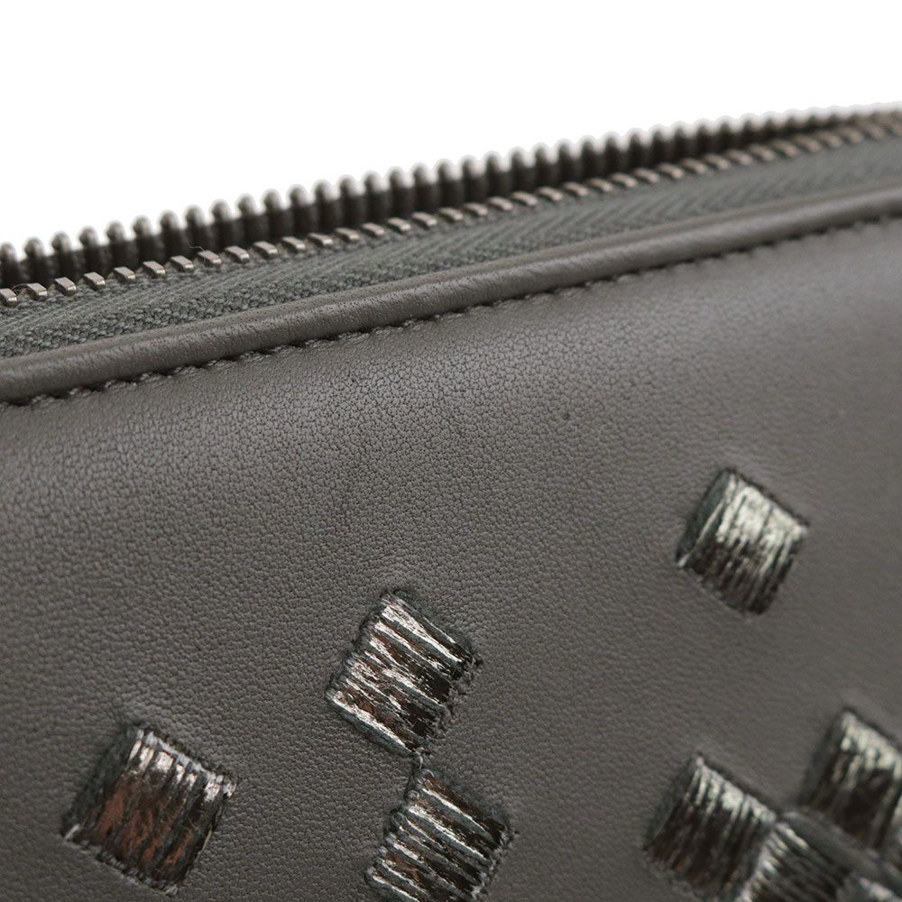 ボッテガヴェネタ イントレチャート ラウンドファスナー ジップ 長財布