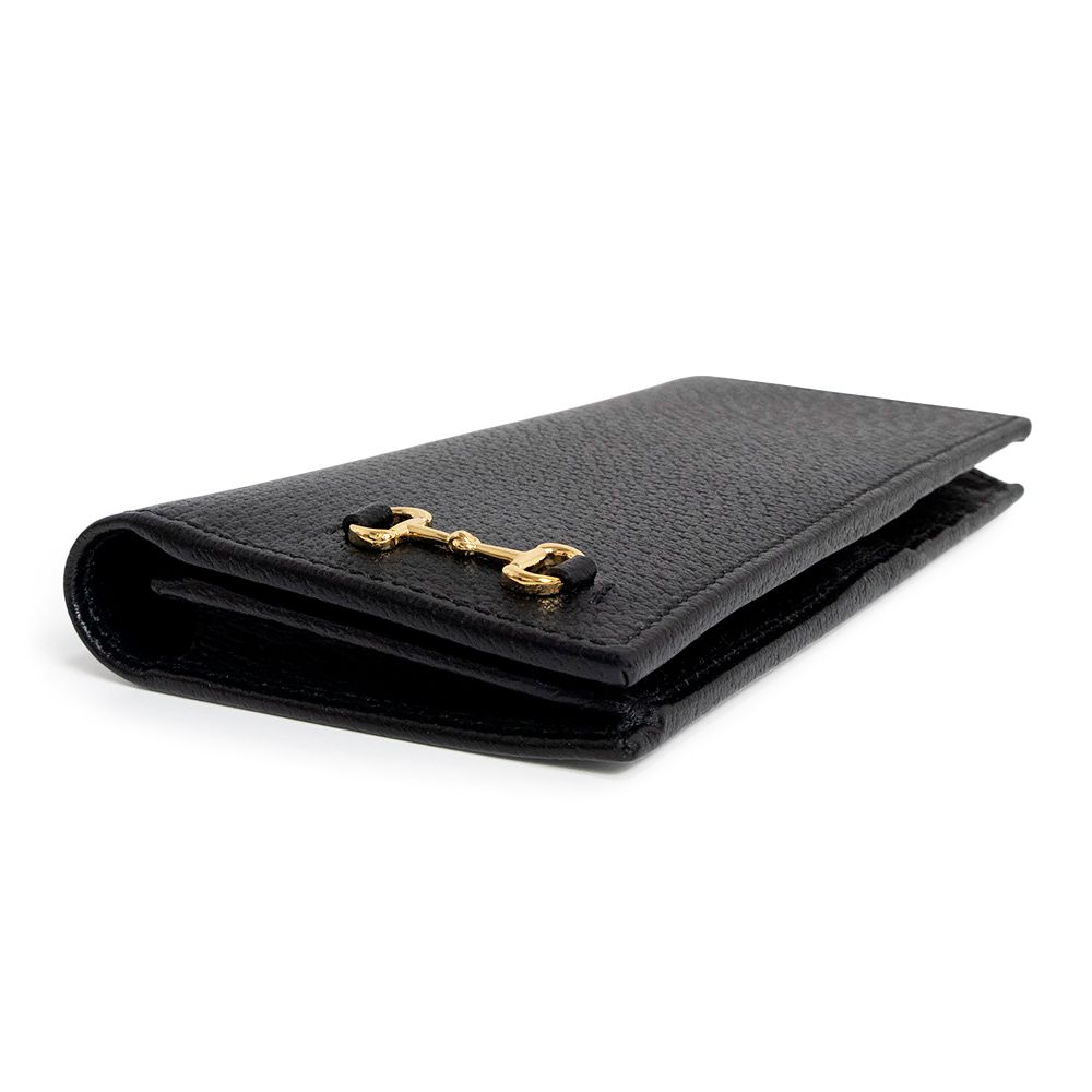 グッチ ホースビット付き ロング ウォレット 二つ折り長財布 カーフ