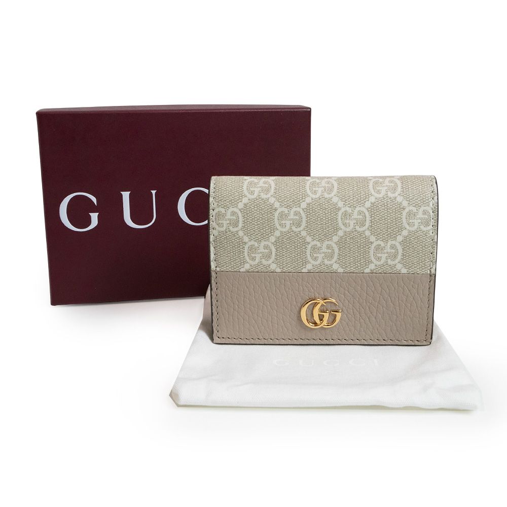 グッチ ダブルG カードケース ウォレット 二つ折り財布 GGスプリーム