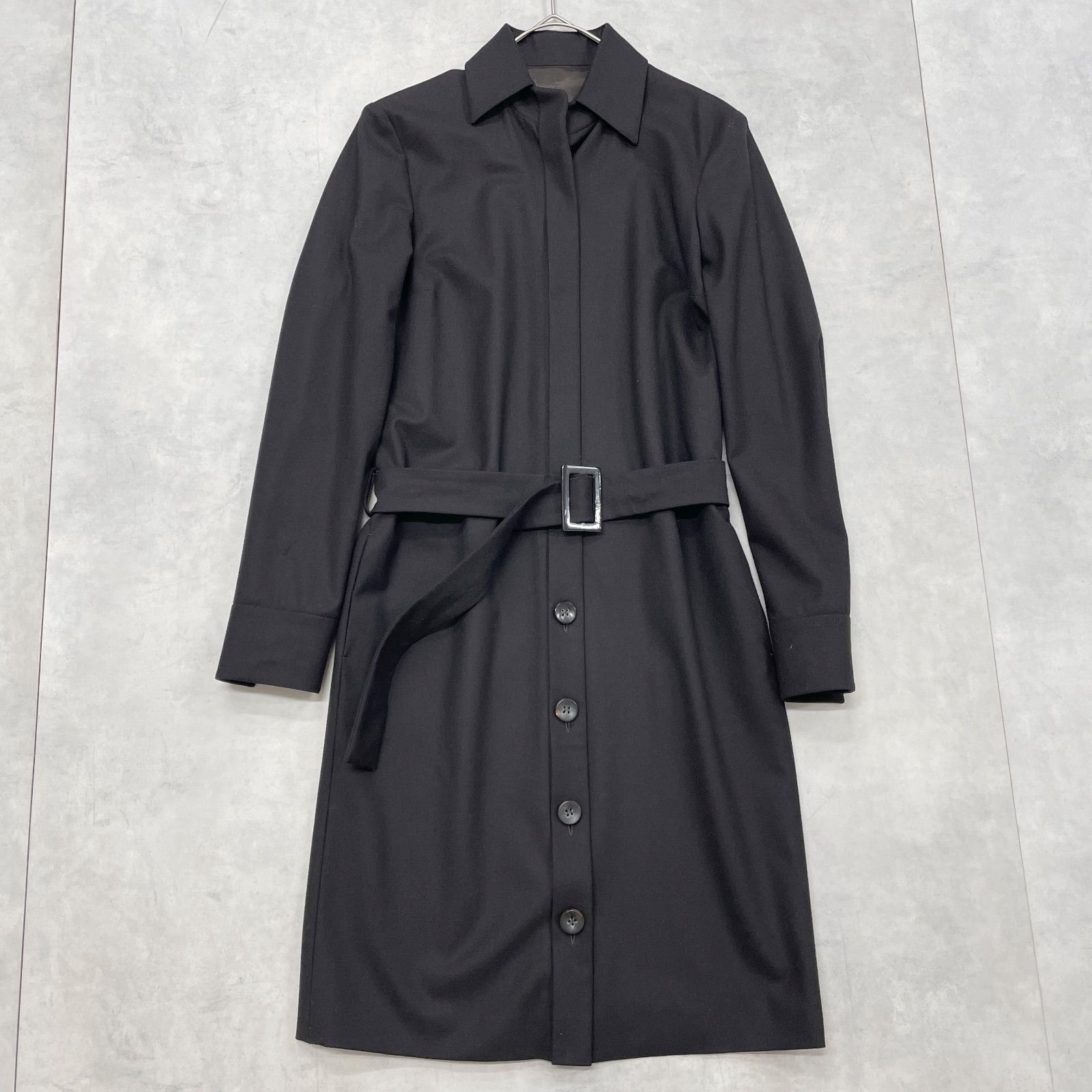 325600円　イタリア製JIL SANDERジルサンダー　ベルト付ロングコート JIL SANDER ジルサンダー シャツワンピース ロングコート ベルト