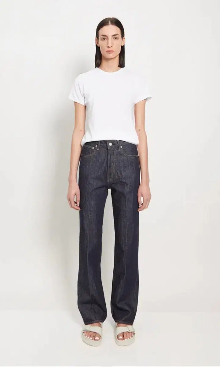 オーラリー ハード ツイスト 5 p デニム