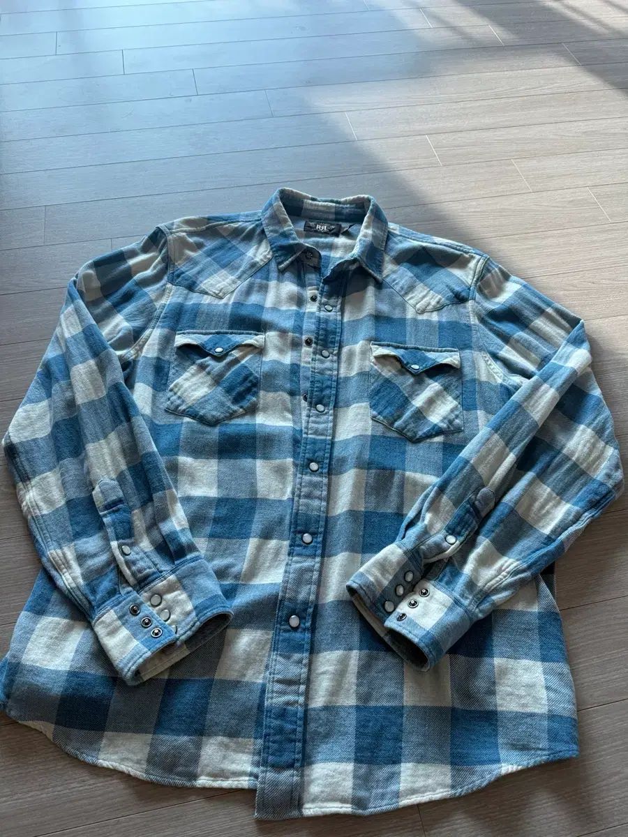 RRL ダブルアールエル ウェスタン チェック ツイル xl