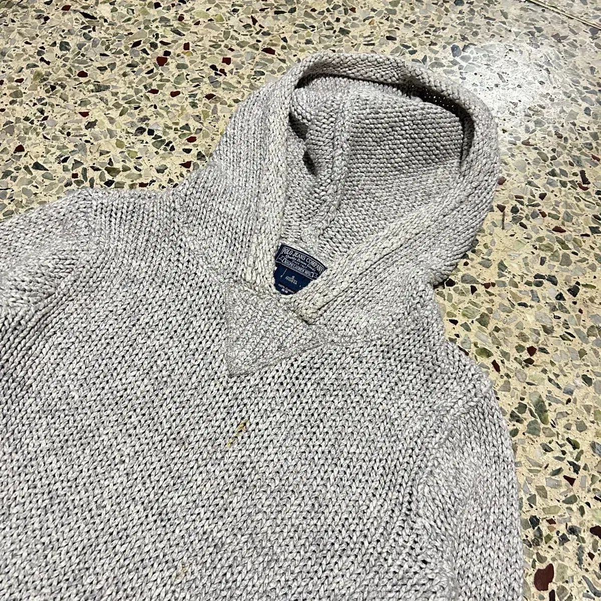ポロラルフローレン POLO RalphLauren グレー ワッフル フーディー Tシャツ