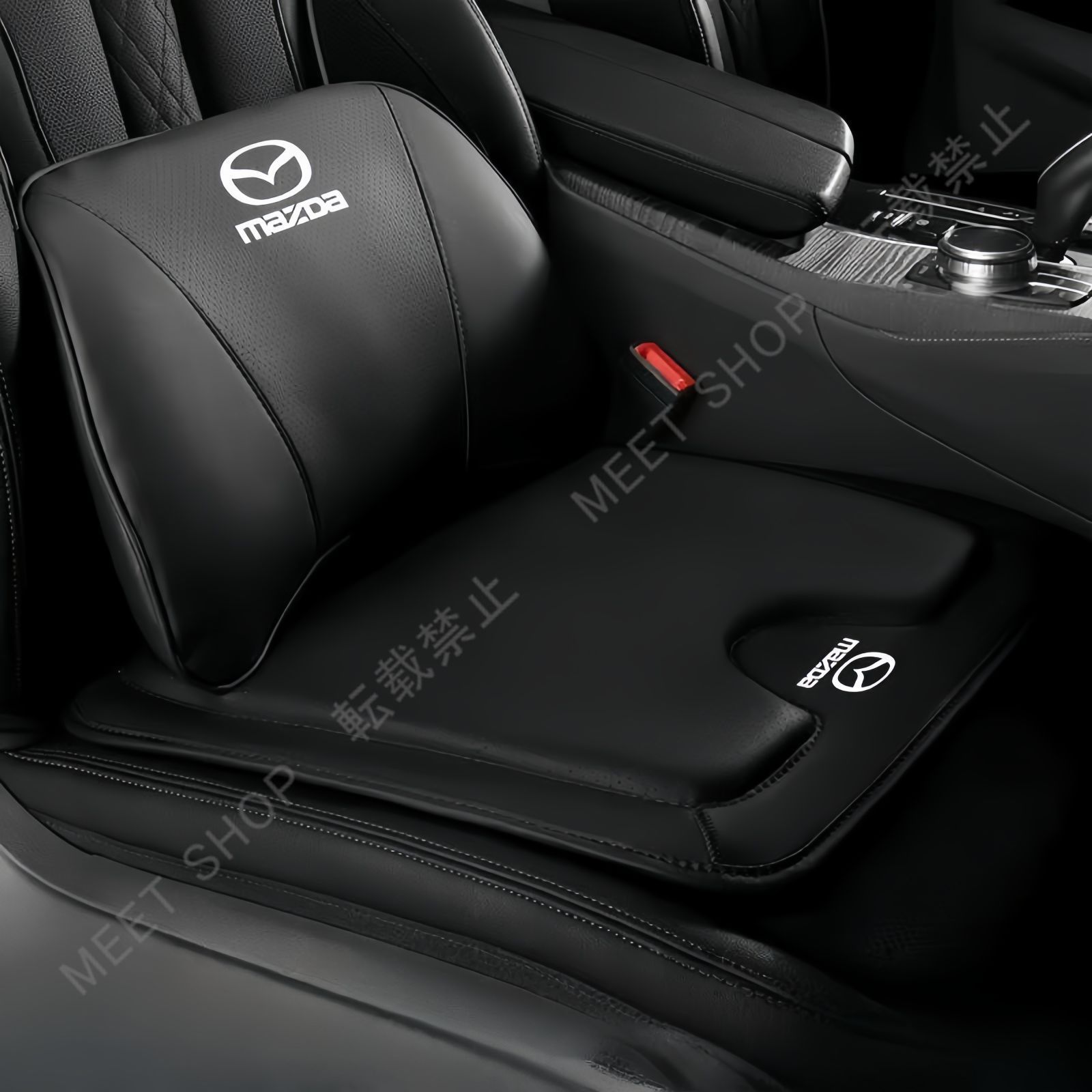 【最安値，100%新品】 【新品未使用】マツダ専用 高級 シートクッション 車用 高品質 シートカバー ナッパレザー 腰当て 滑り止め 5色選択 座布団1点 + 腰クッション1点 CQP1216Q407 その他