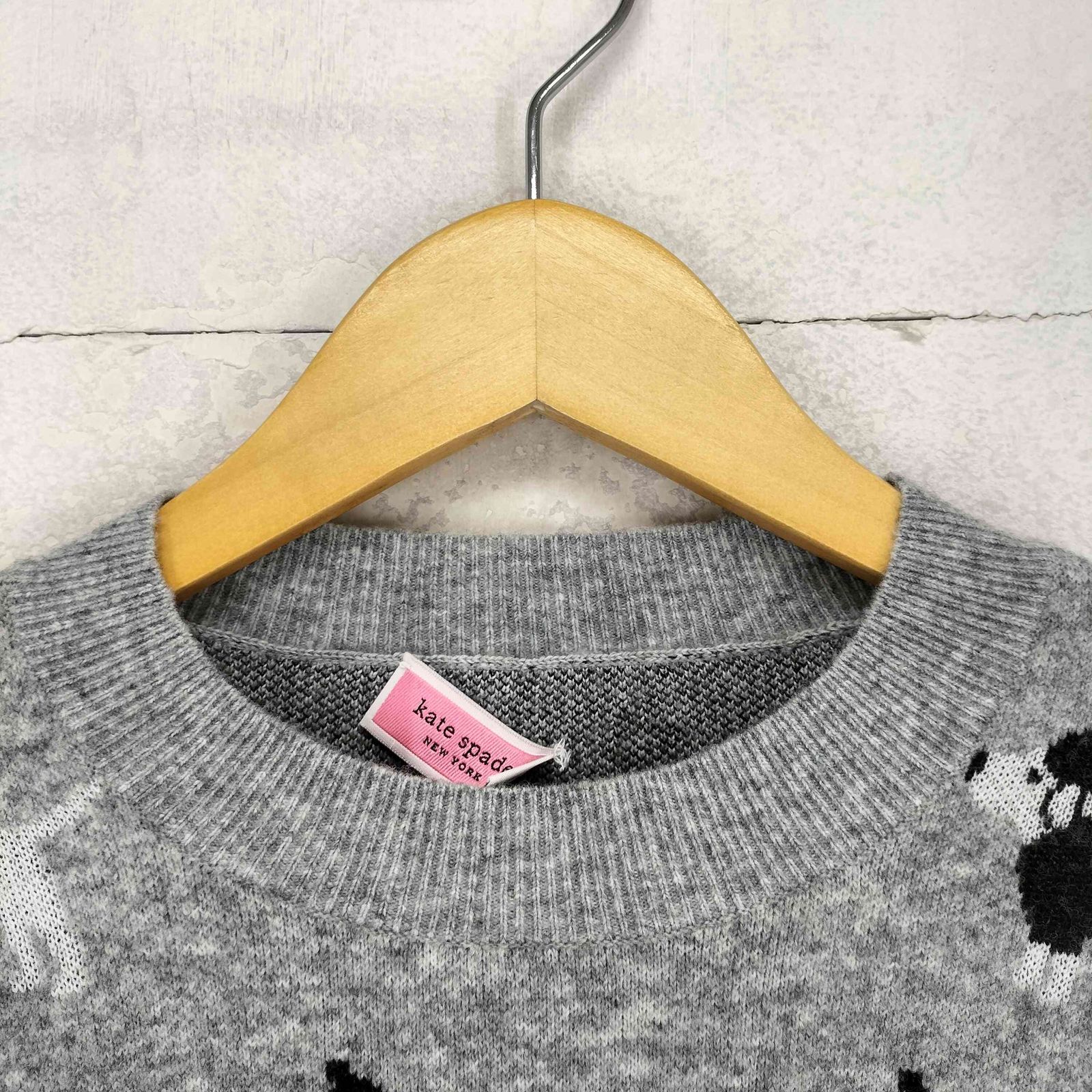 ケイトスペード Kate spade 総柄ウールニット レディース XS - メルカリ