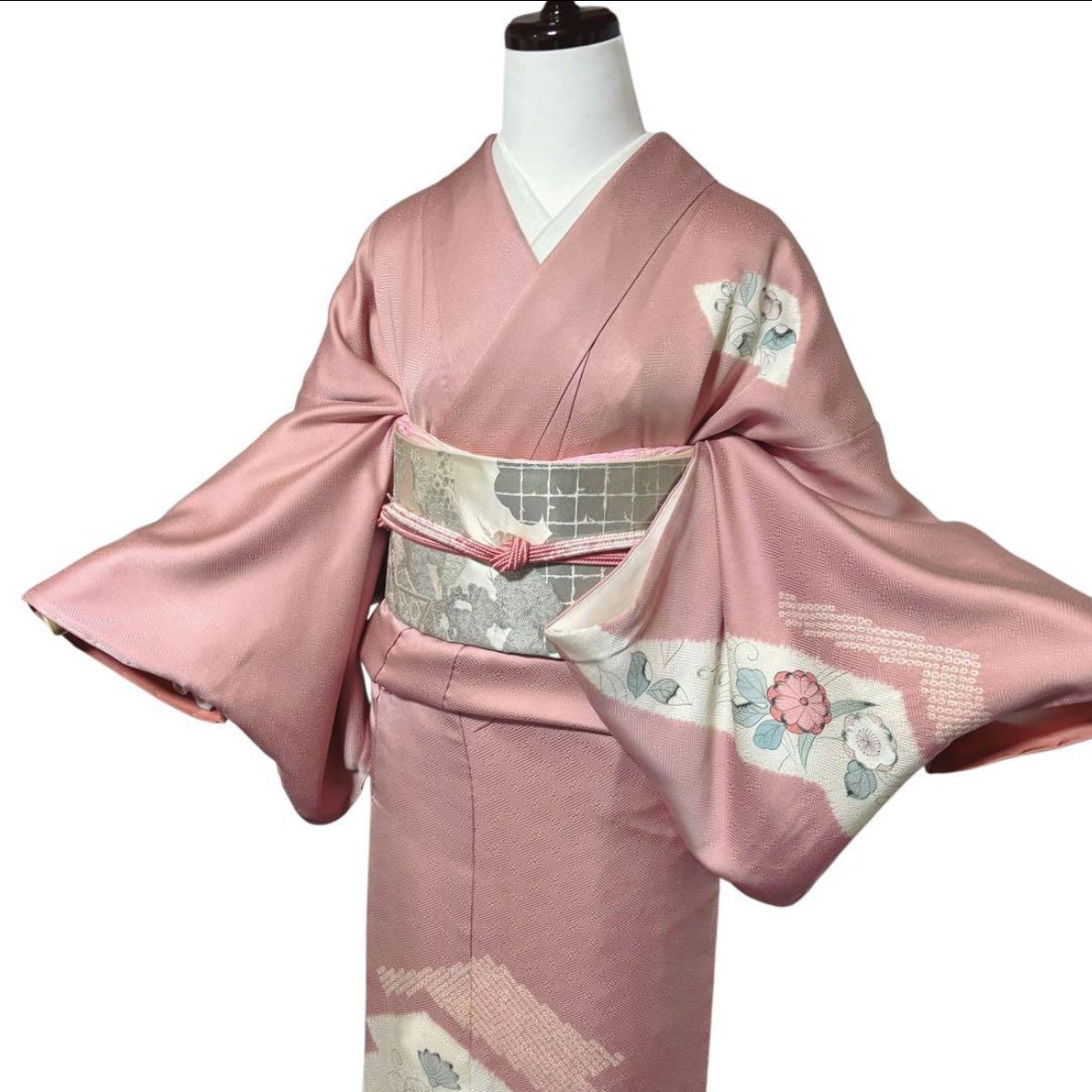 新品 ほぼ美品 袷 正絹 辻が花 訪問着 フルセット 4点 裄68 - メルカリ