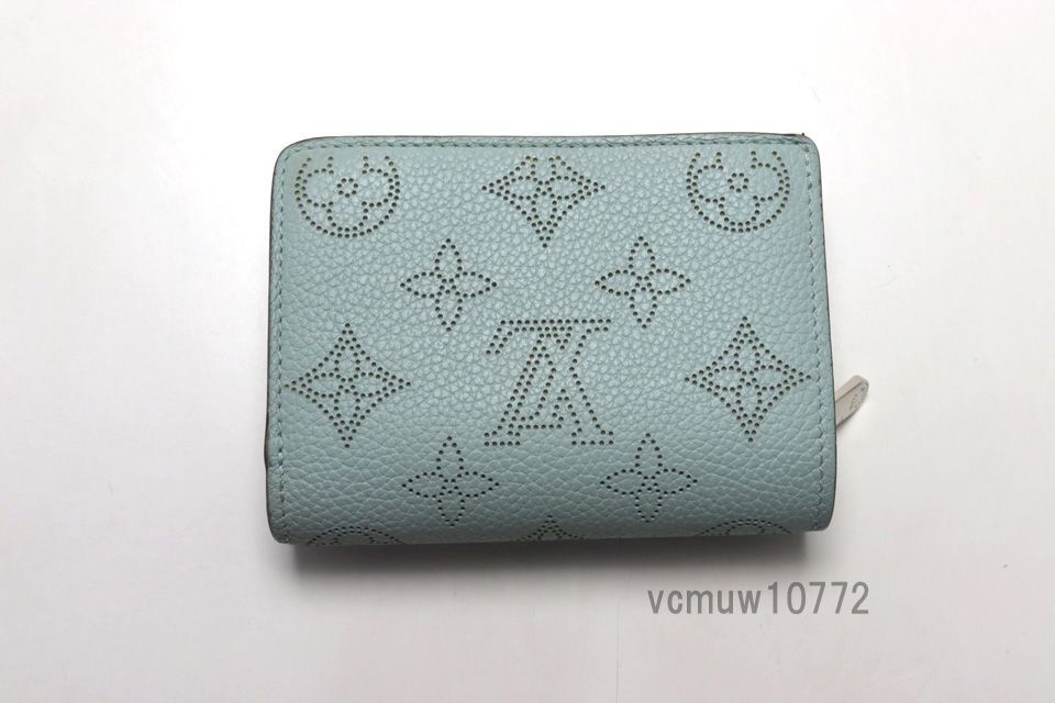 RFIDタグ近年 美 LOUIS VUITTON マヒナ ポルトフォイユク レザー 2つ折り財布 ルイヴィトン 1113 we 988970