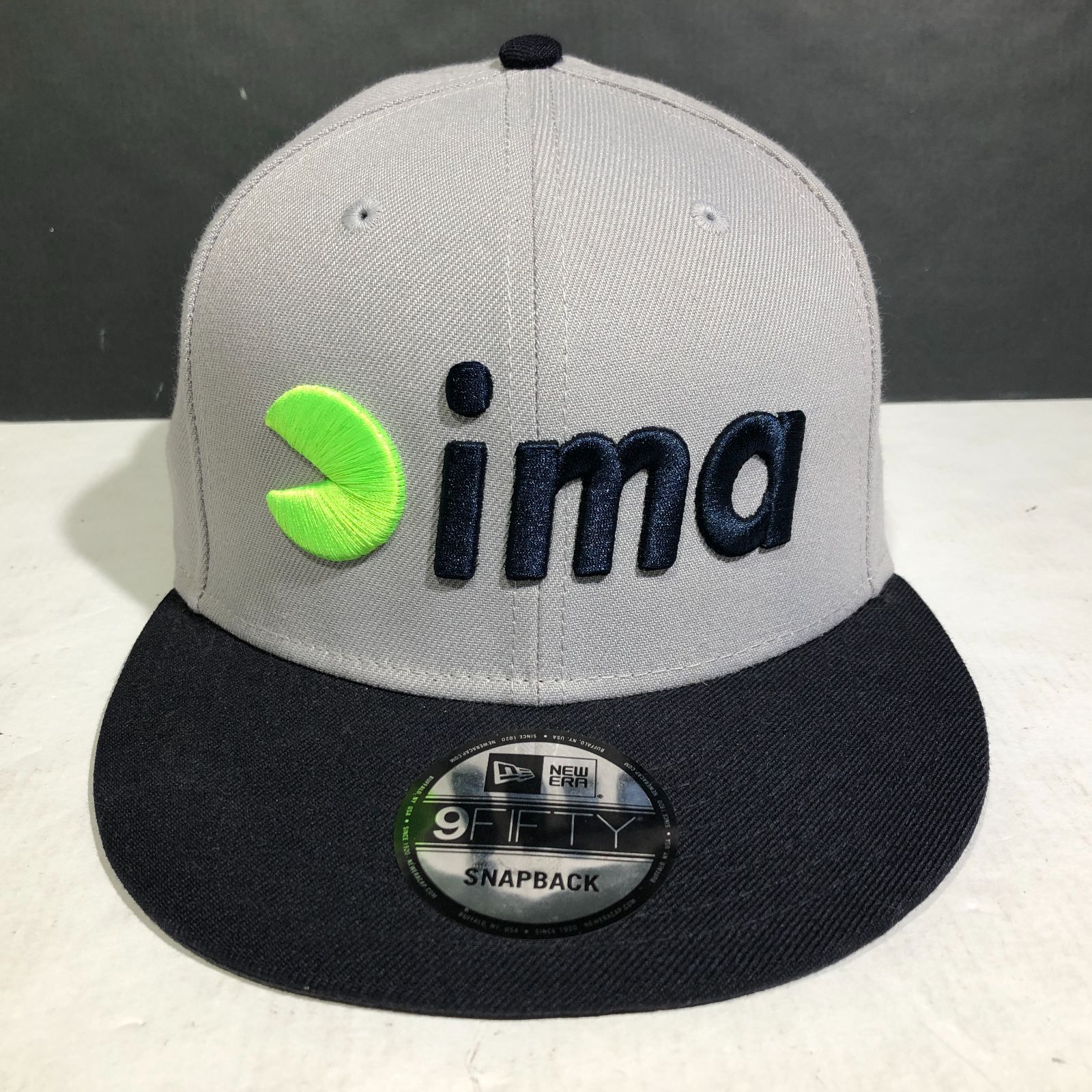 城東74 028 IMA NEWERA 9 FIFTY アイマ ニューエラ フラットバイザーキャップ グレー