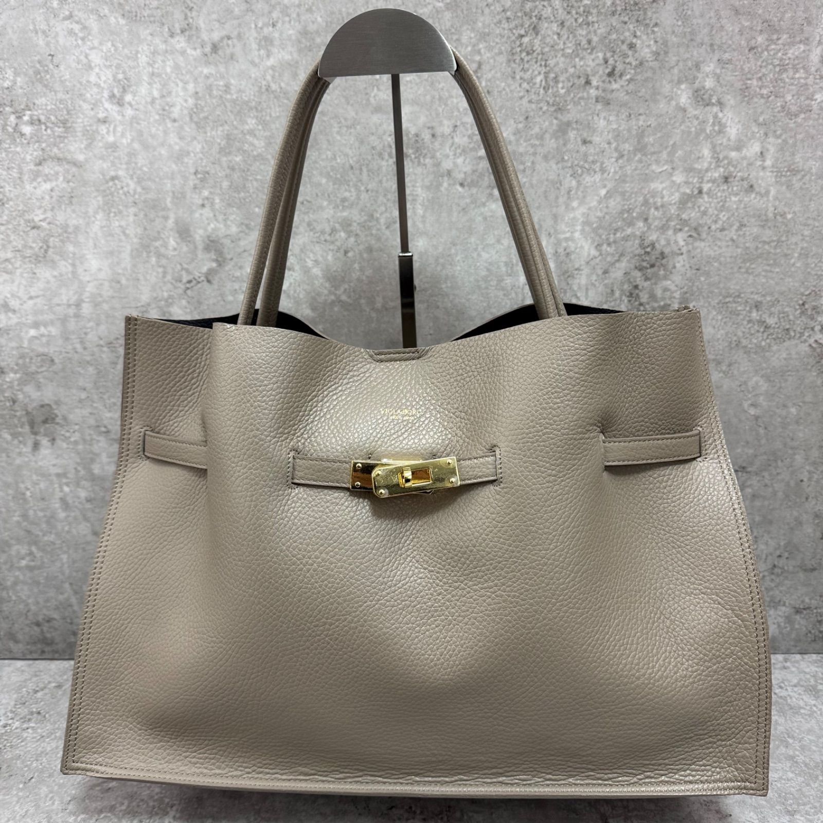 極美品】VIOLAd'ORO ヴィオラドーロ トートバッグ イタリアンWフェイス