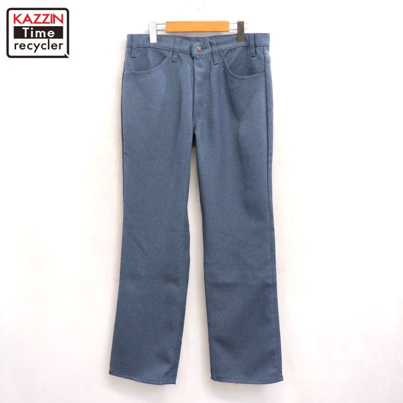 90 s Levi スタプレ 517 ブーツカット ポリエステル スラックスパンツ メンズ Mサイズ相当