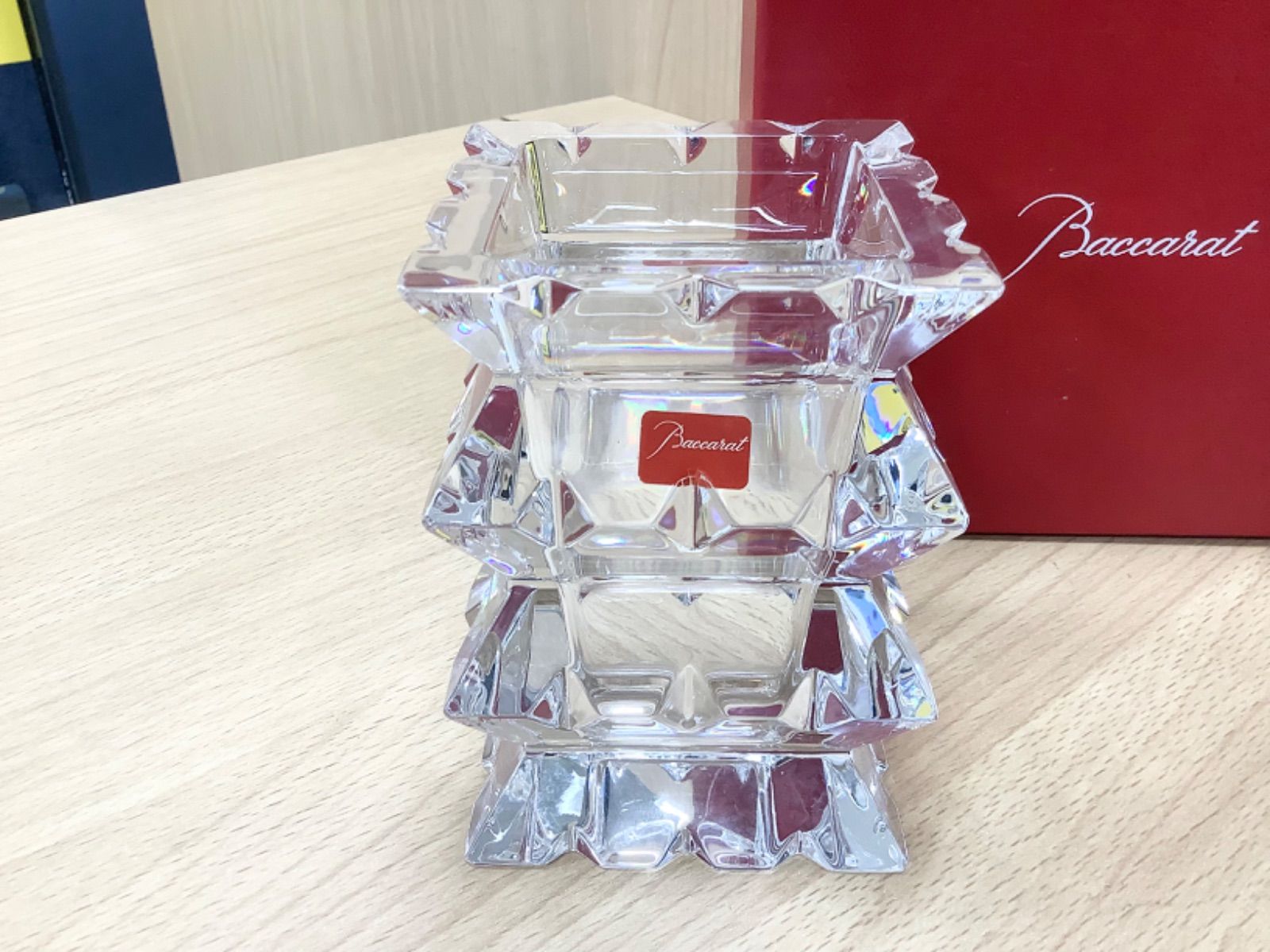 G1531箱あり美品バカラ アルルカン クリスタルフラワーベース 花瓶