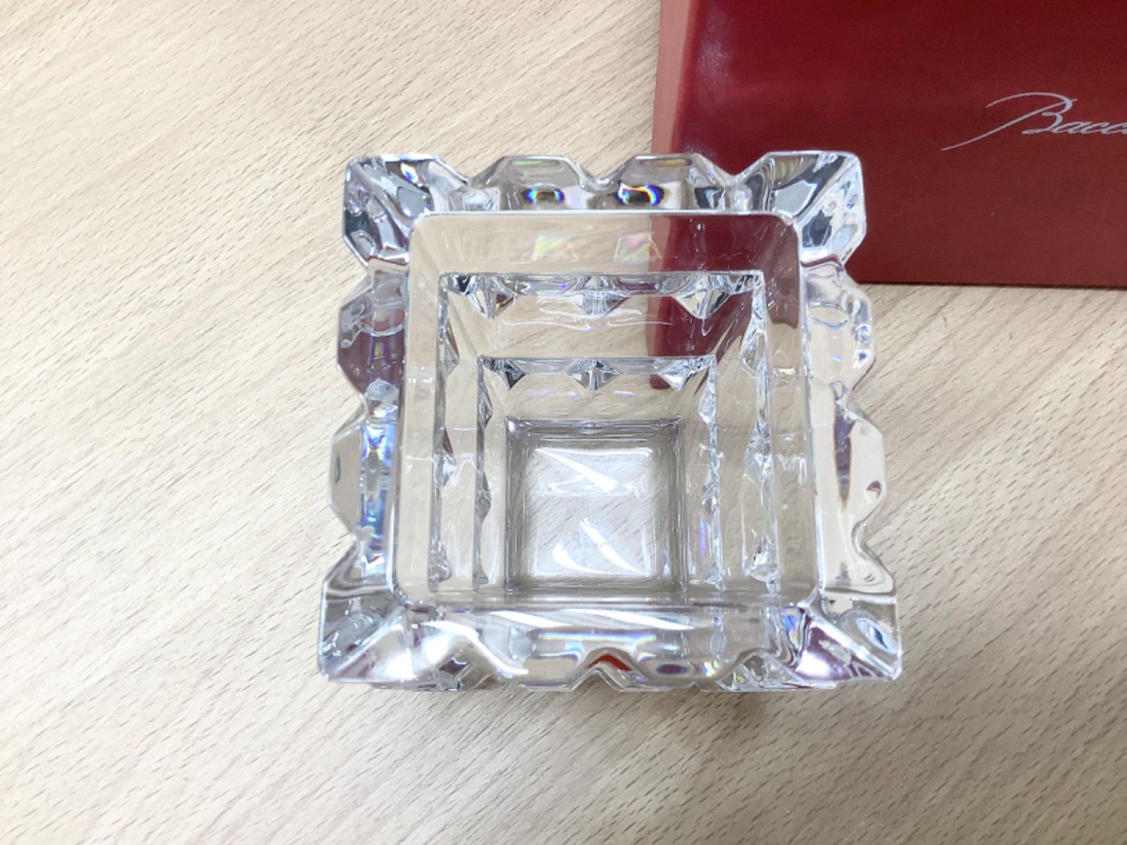 G1531箱あり美品バカラ アルルカン クリスタルフラワーベース 花瓶