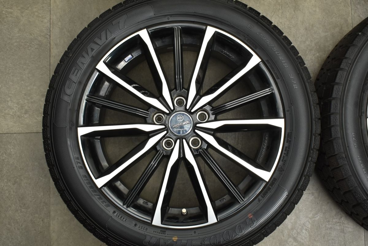  アルファード ヴェルファイア などに SMACK 18 in 7 J 38 PCD 114 3 グッドイヤー アイスナビ7 235 50 R カローラクロス レクサス UX 18インチ タイヤ ホイールセット