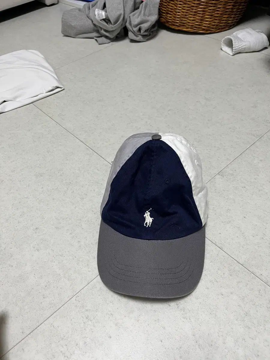 ポロ ラルフローレン x BEAMS ベースボールキャップ ネイビー グレー