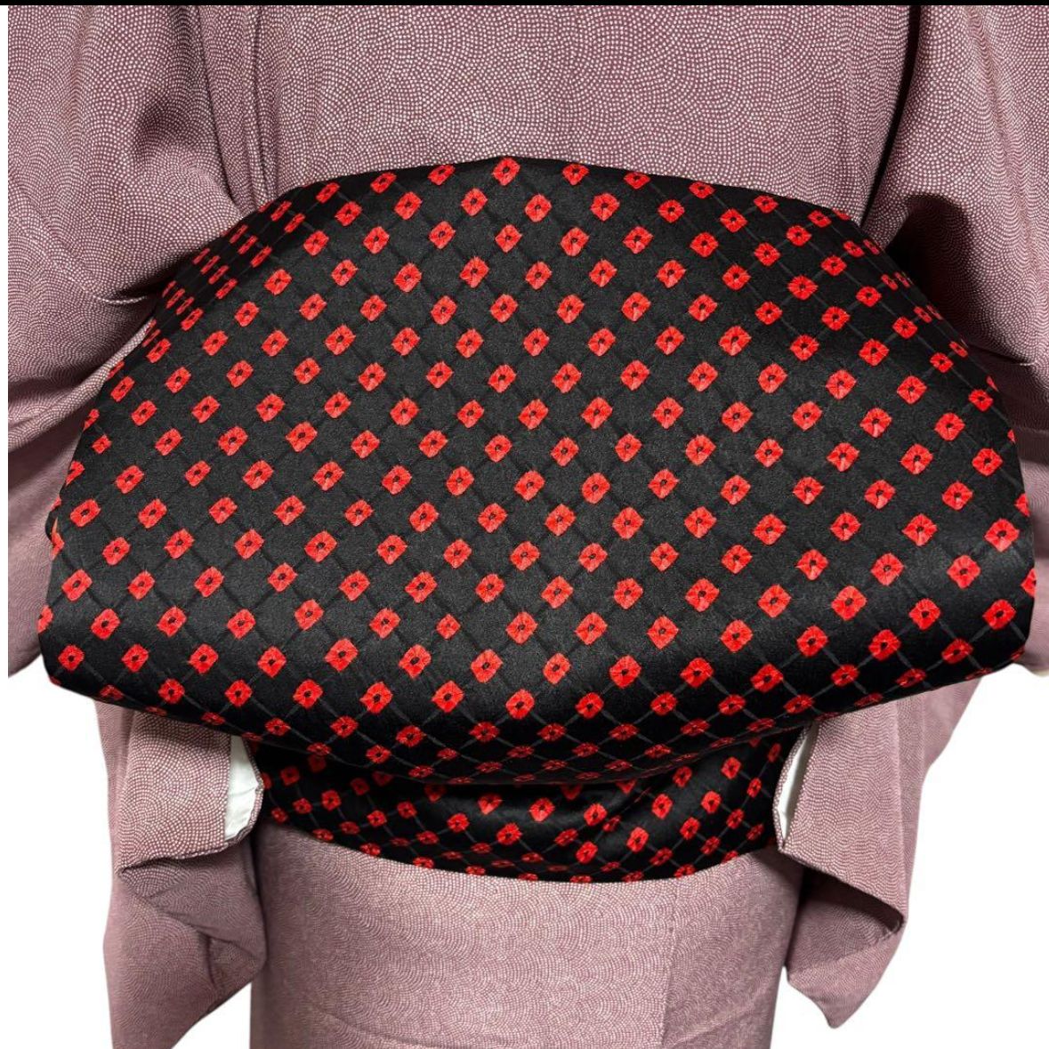 未使用近い 美品 袷 正絹 鮫小紋 フルセット 2部式絞り帯 - メルカリ