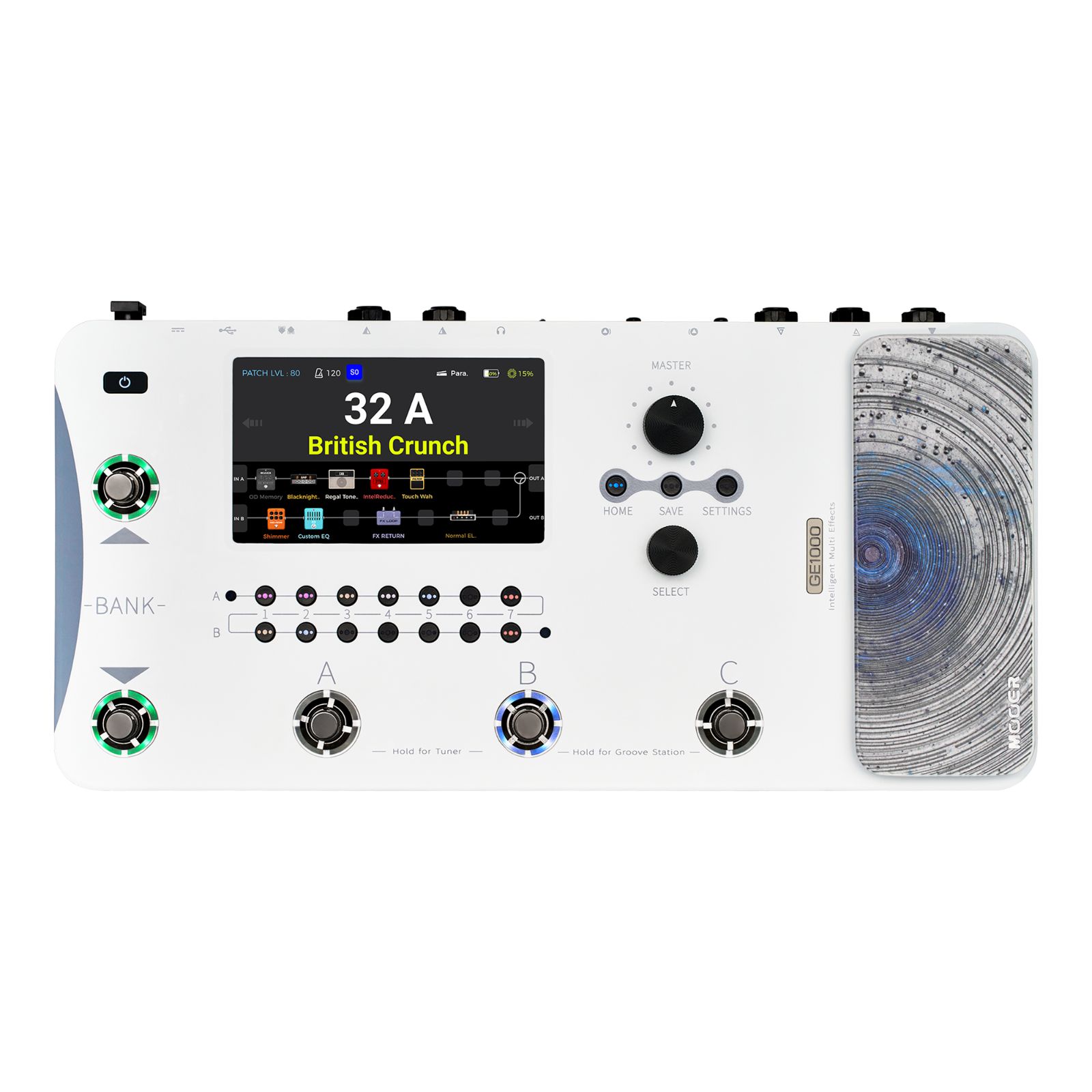 Mooer GE 1000 White a 70755 き マルチエフェクター