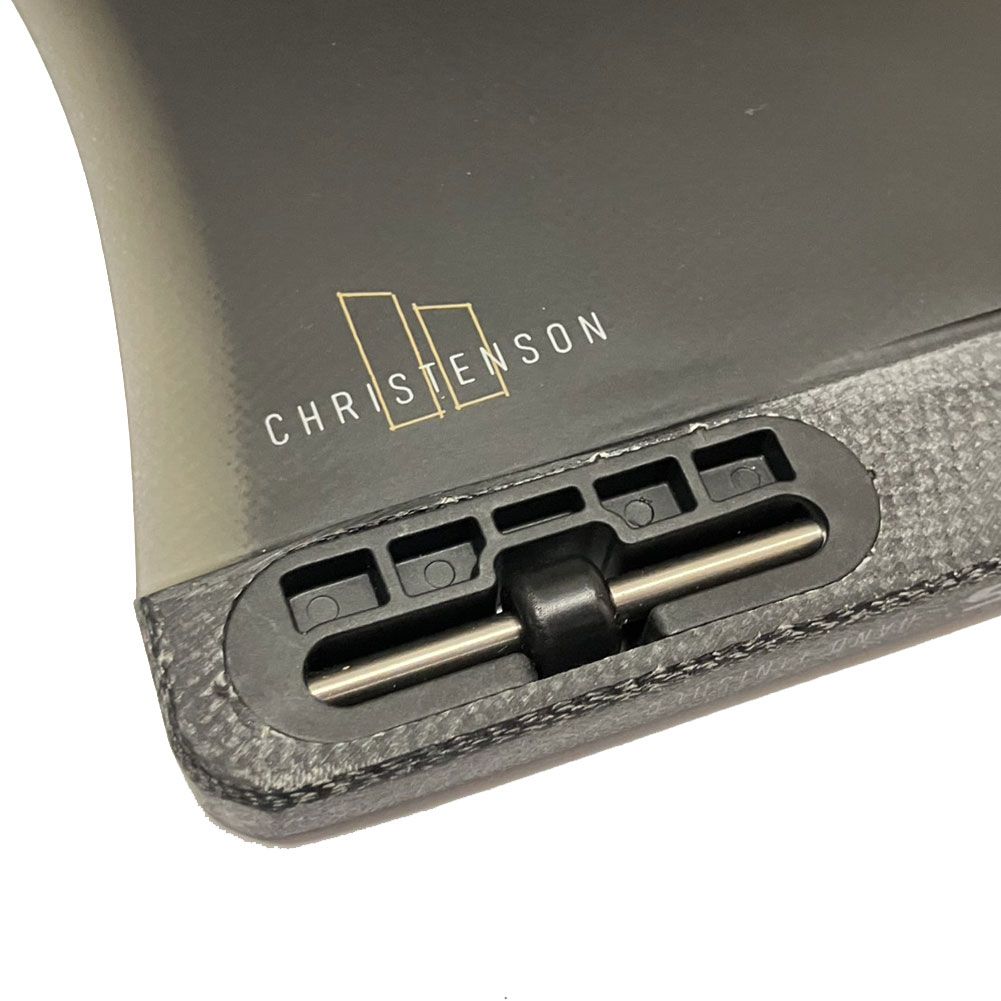新品】シングルフィン FCS2 CHRISTENSON MID TRACKER FIN PG BLACK 7.5