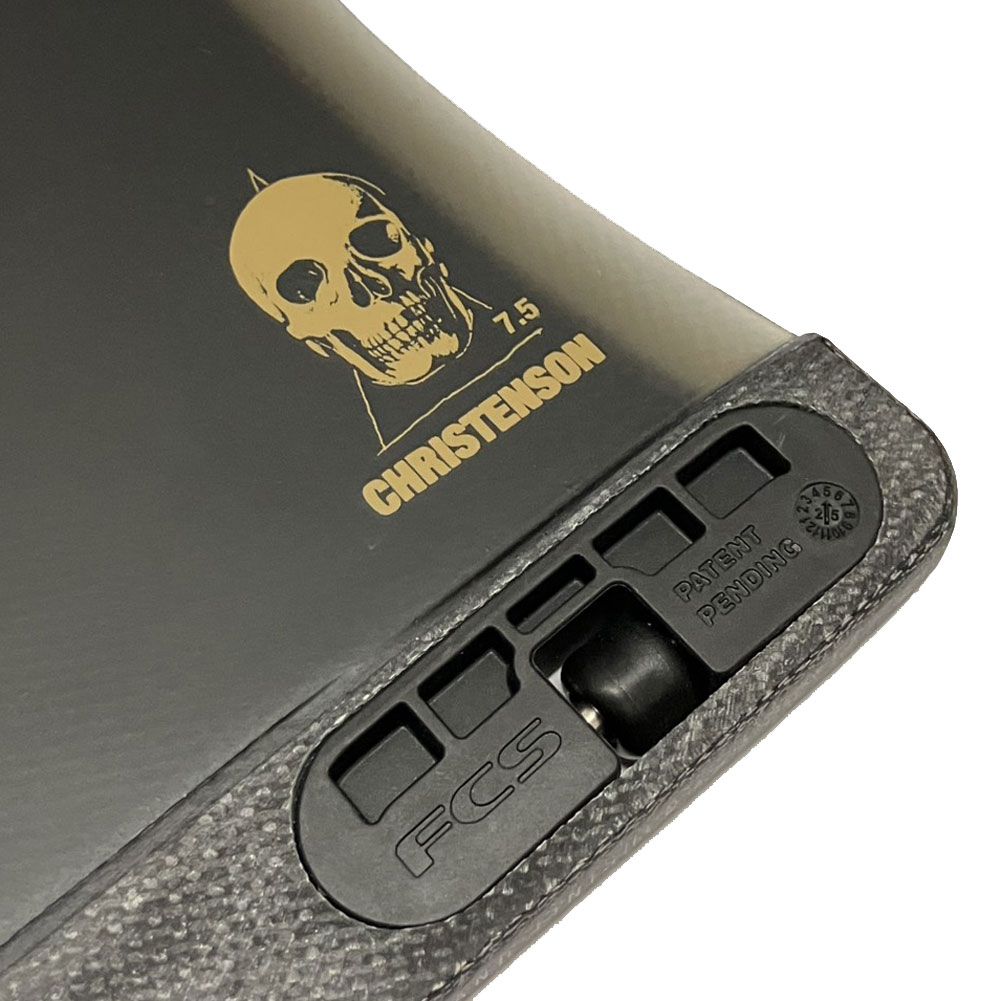 新品】シングルフィン FCS2 CHRISTENSON MID TRACKER FIN PG BLACK 7.5