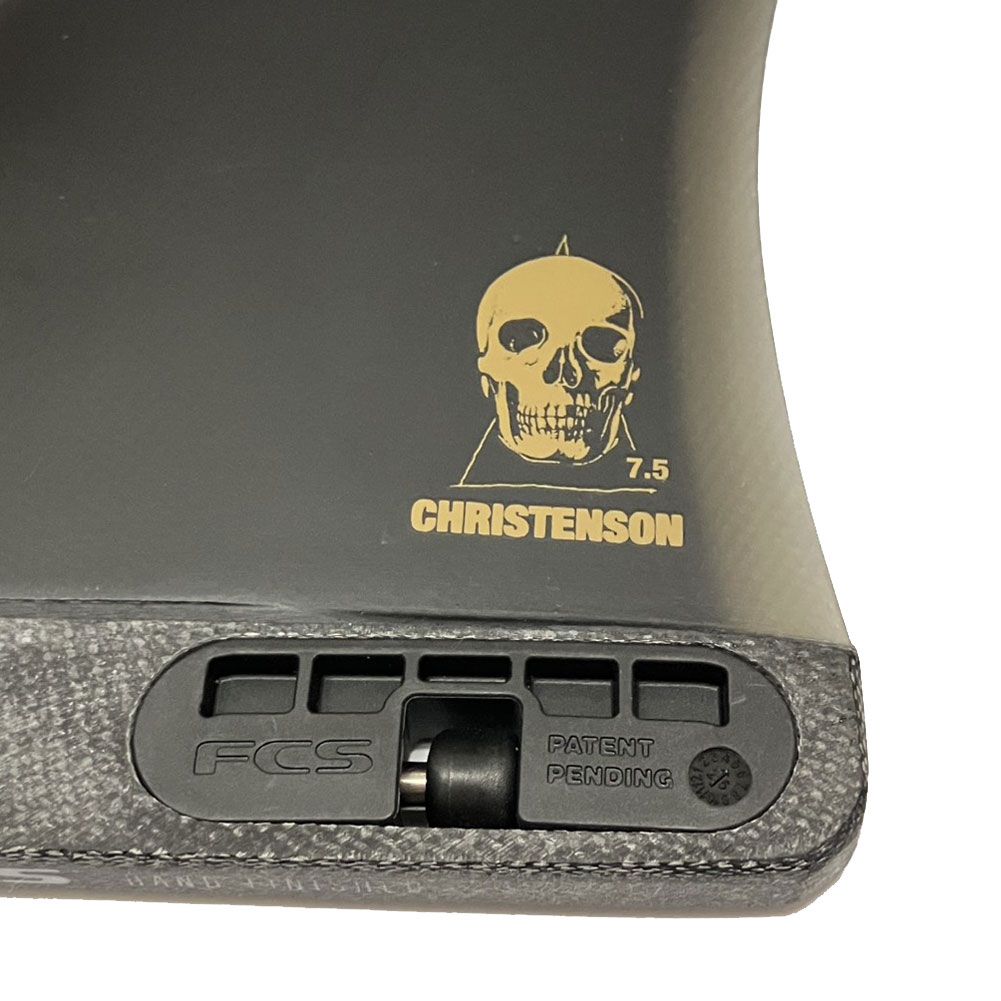 新品】シングルフィン FCS2 CHRISTENSON MID TRACKER FIN PG BLACK 7.5
