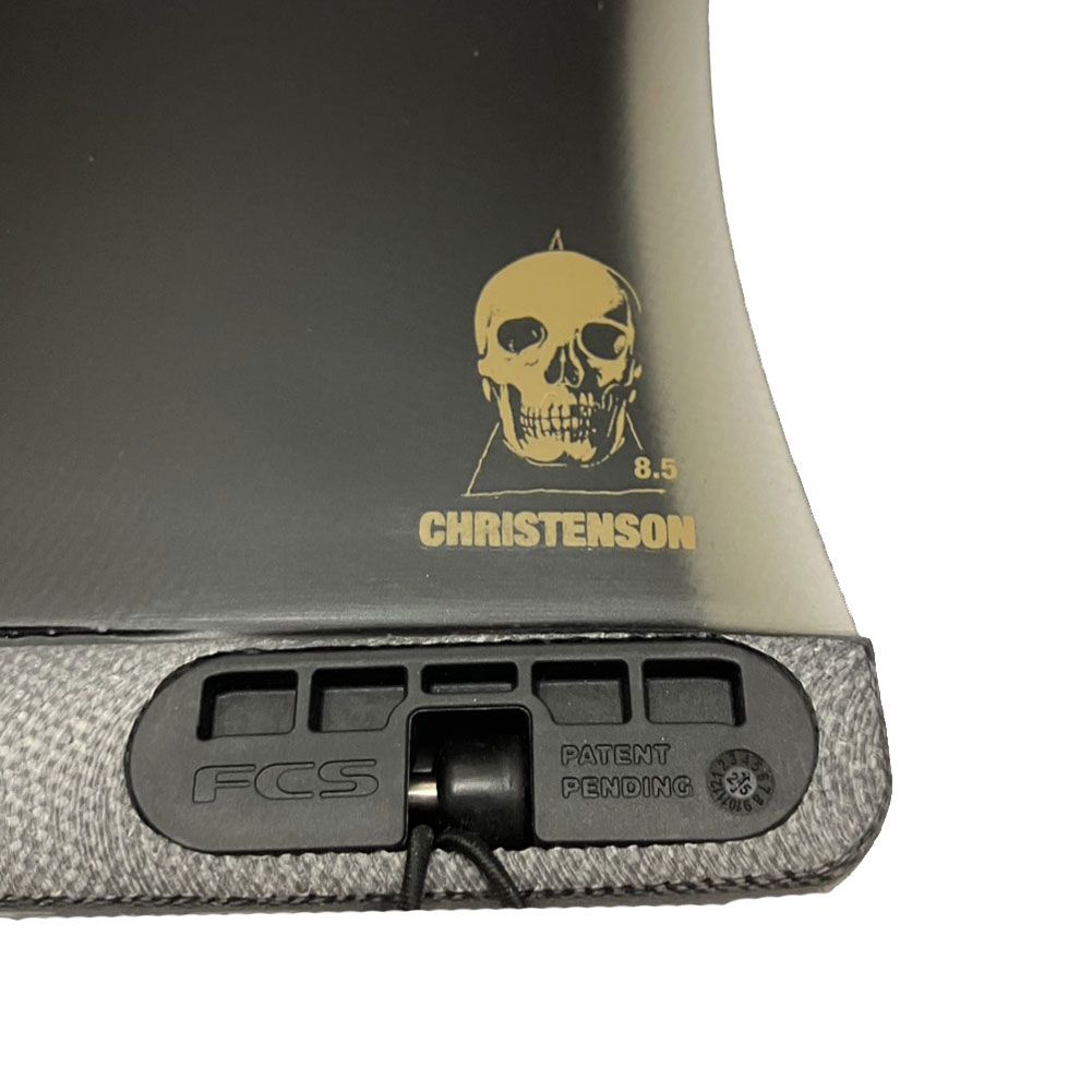 新品 FCS2 クリステンソン フィン 8.5 黒 ミッドレングス 新品】シングルフィン FCS2 CHRISTENSON MID TRACKER FIN PG BLACK 8.5